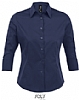 Camisa Media Manga Mujer Effect Sols - Color Azul Oscuro